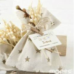Bolsa algodón estrellas