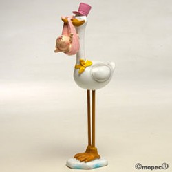FIGURA PASTEL CIGÜEÑA
