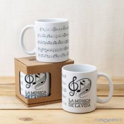 TAZA PARTITURA MUSICAL