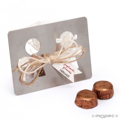 POSAVASOS METÁLICO ADORNADO