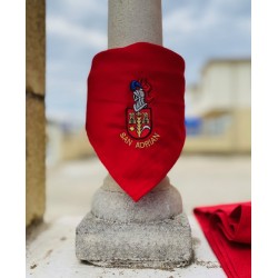 PAÑUELO CRESPÓN ROJO 40X40 ESCUDO SAN ADRIÁN