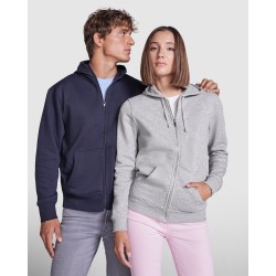 SUDADERA CON CAPUCHA Y CREMALLERA ENTERA